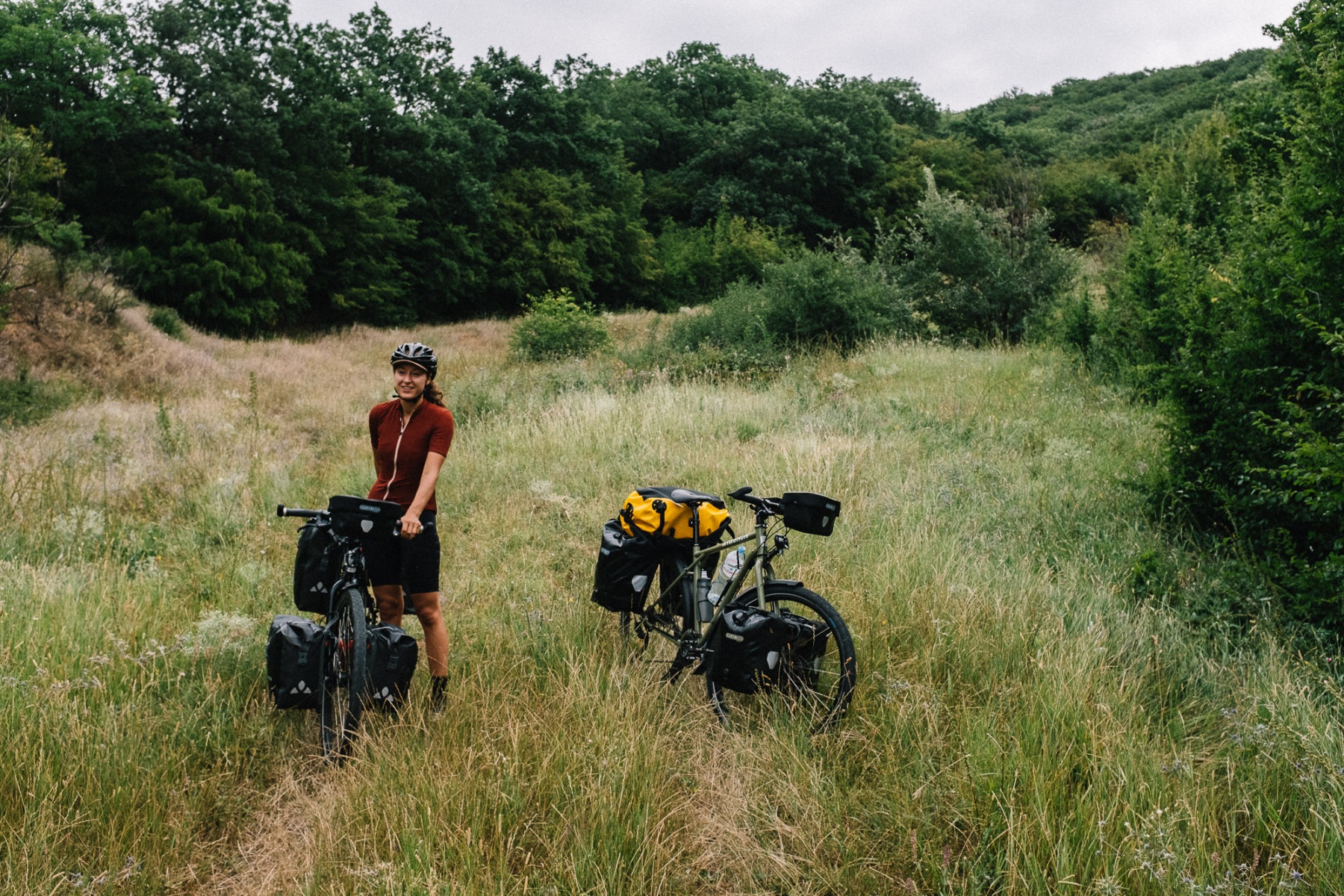 Taking a break on the Bikepacking.com route in Georgia Taking a break on the Bikepacking.com route in Georgia