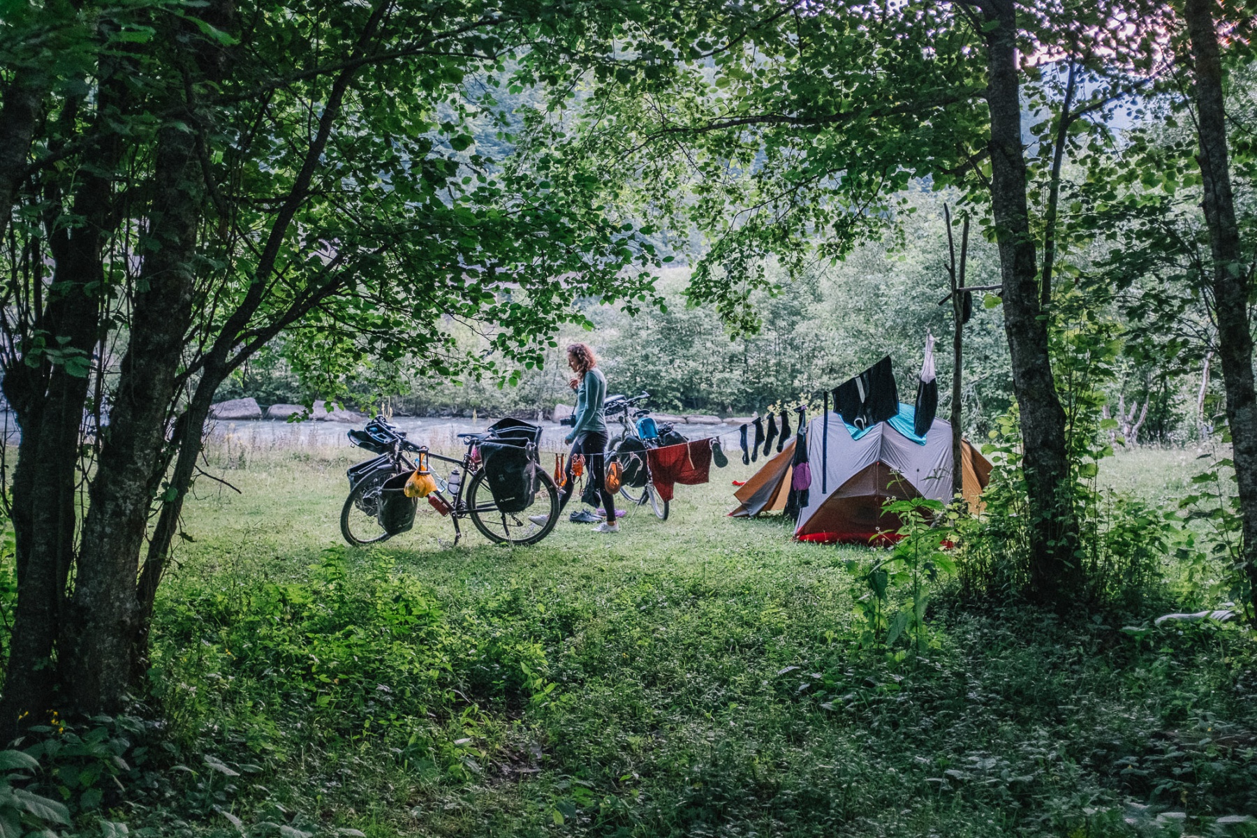 Camping in Korsha, Georgia