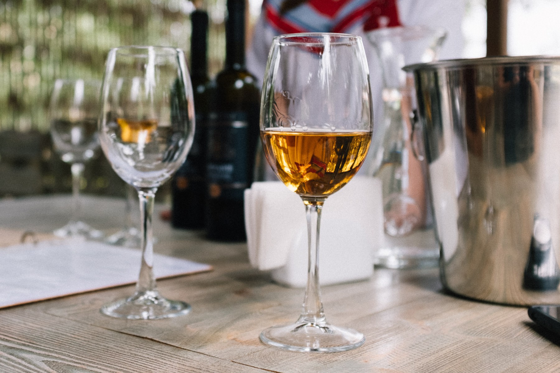 Georgian white wine tasting