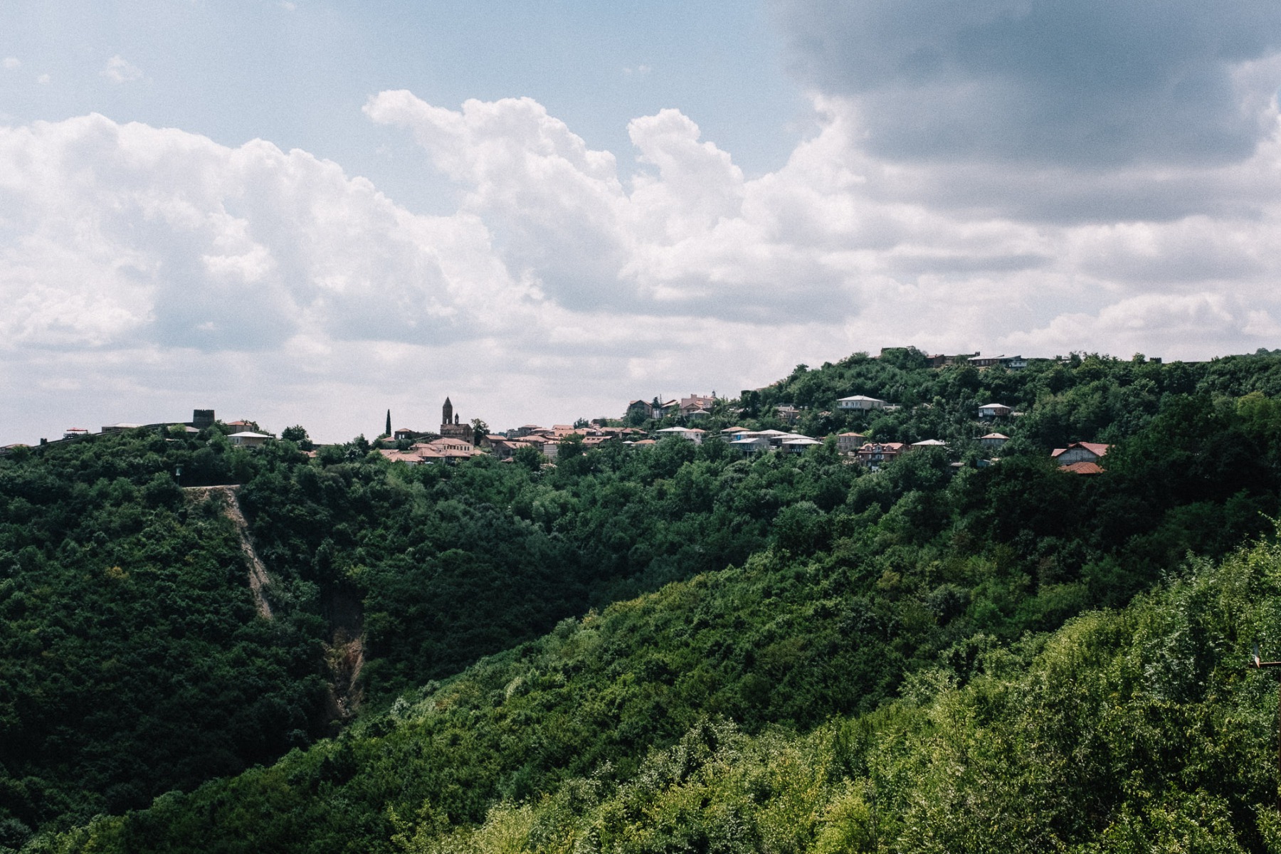 View over Sighnaghi in Georgia