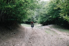 Cycling hard roads in Georgia