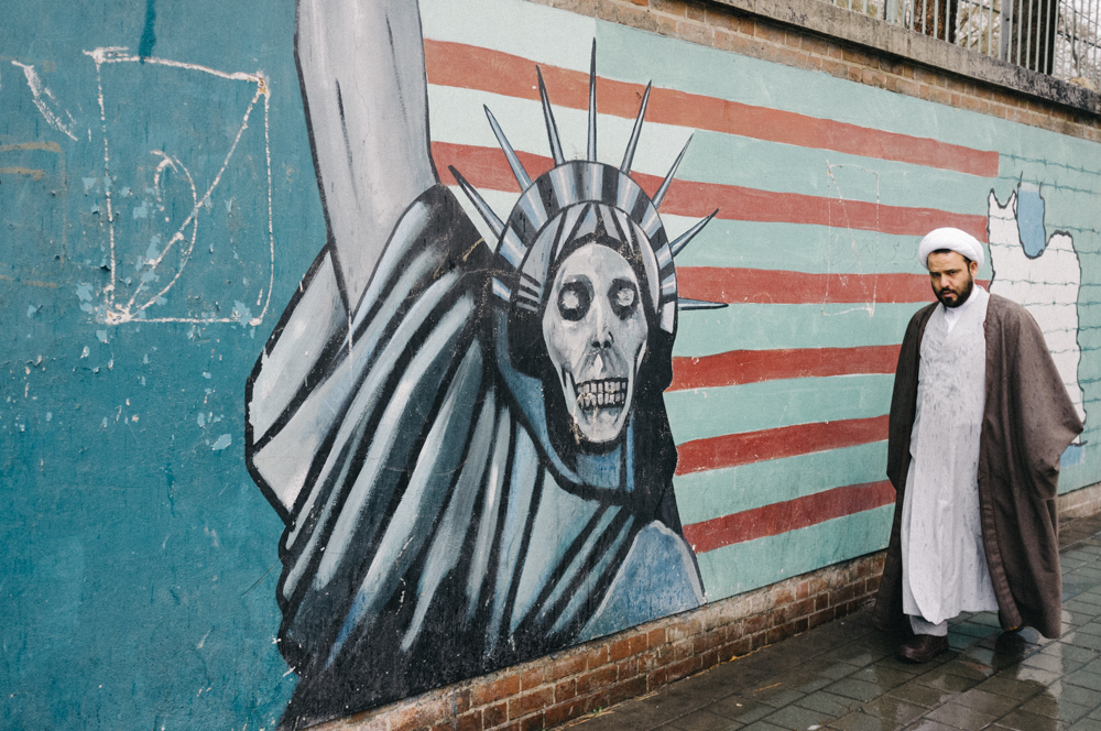 Graffiti at the American embassy