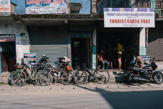 Bikepacking Annapurna Circuit Trek Besisahar Tourist Check Post Checkpoint Permit