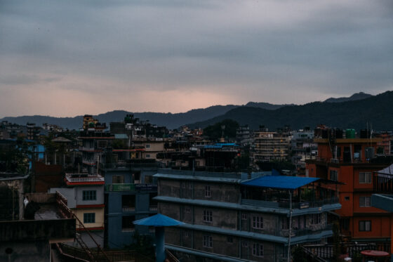 View over Pokhara Nepal Mountains