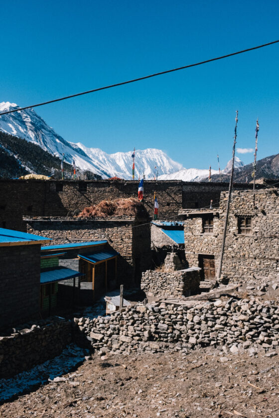 Teahouse Manang Annapurna Circuit Trek Nepal Bikepacking