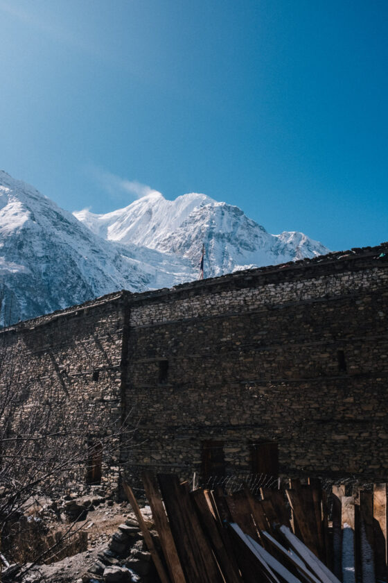 Views Manang Annapurna Circuit Trek Nepal Bikepacking