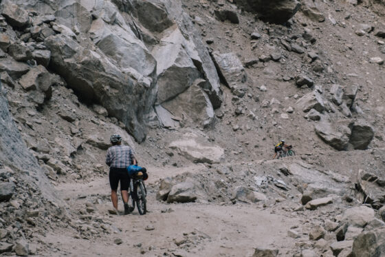 Bikepacking Annapurna Circuit Trek Jeep Trail Steep Climb