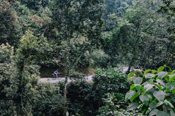 Jungle Road Switchbacks Nepal Bikepacking Cycling Annapurna