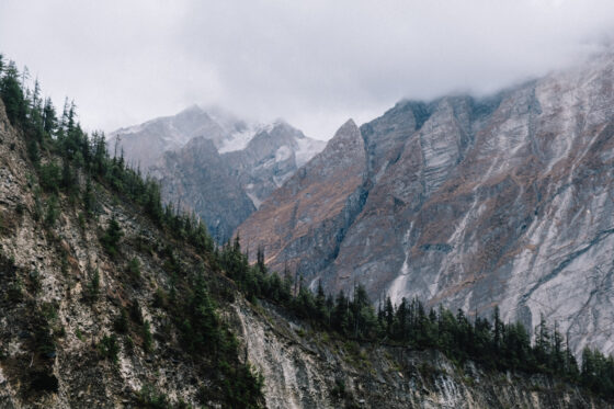 Bikepacking View Mountains Nepal Annapurna Circuit Basecamp
