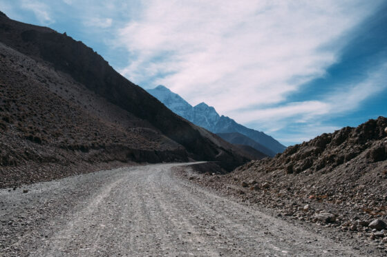 Nepali Gravel Dirt Road Annapurna Circuit Trek Bikepacking Cycling