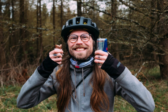 Gustaf and his snickers and red bull