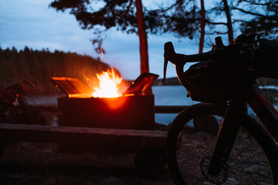 Bikepacking campfire