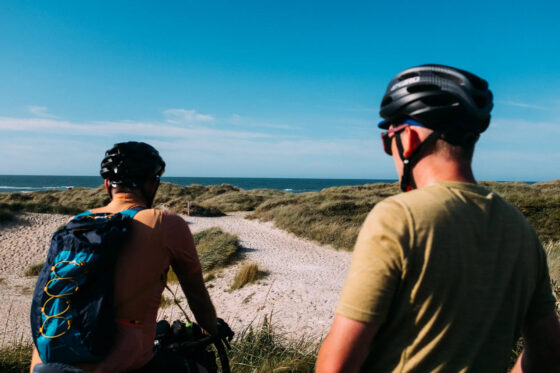 Bikepacking the Hærvejen Slettestrand beach
