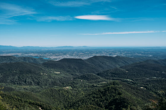 View from Rocacorba in Girona, Spain