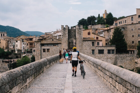 road cycling to Pont de Besalu