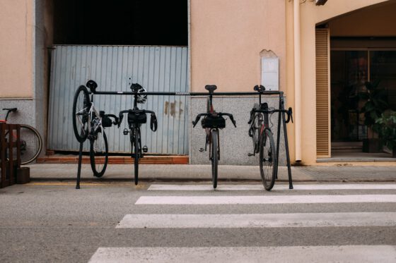 Rustik bakery Girona bikeparking