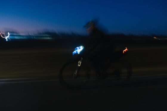 Winter bikepacking night Skåne Winter Dark