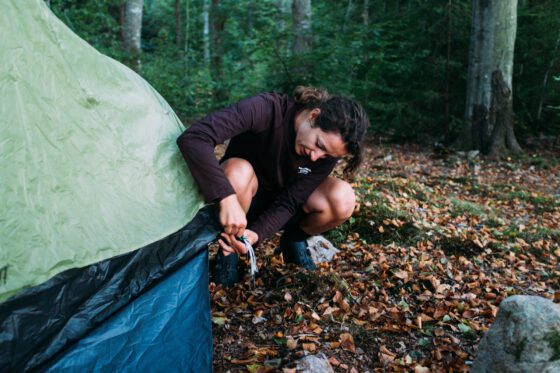 Bikepacking Söderåsen camping tent