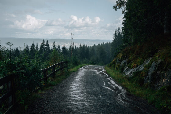 Oslo Norway Nordmarka Gravel Routes Cycling Rain