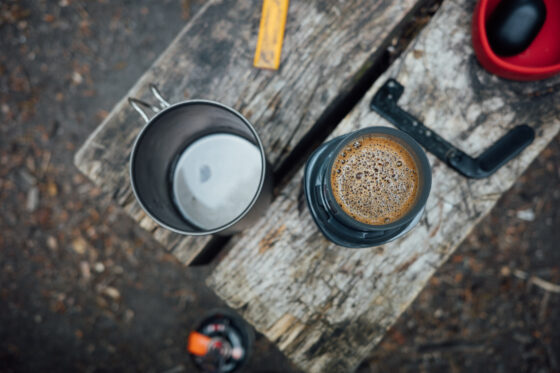 Farawayistan Bikepacking Camping Windshelter Southern Sweden Skane Blekinge Coffee
