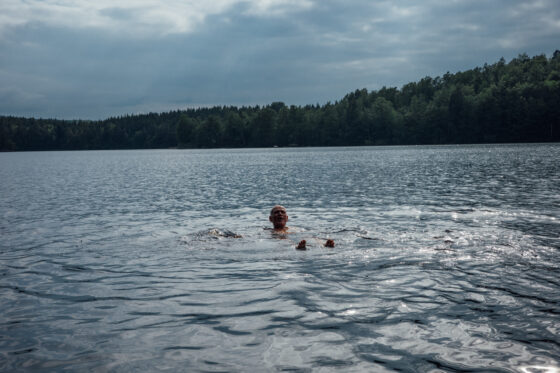 Farawayistan Bikepacking Camping Windshelter Sleeping Southern Sweden Skane Blekinge Lake
