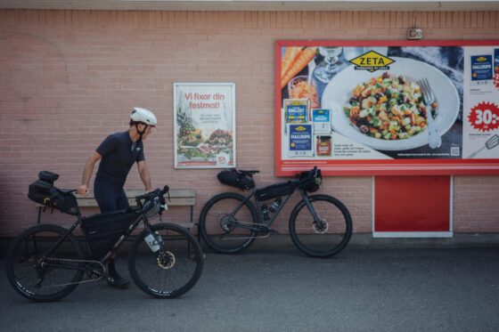 Farawayistan Bikepacking Supermarket Food Southern Sweden Skane Gravel Road