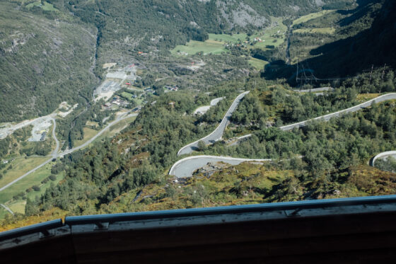 Lysebotn fjord Norway climb cycling hairpins switchbacks